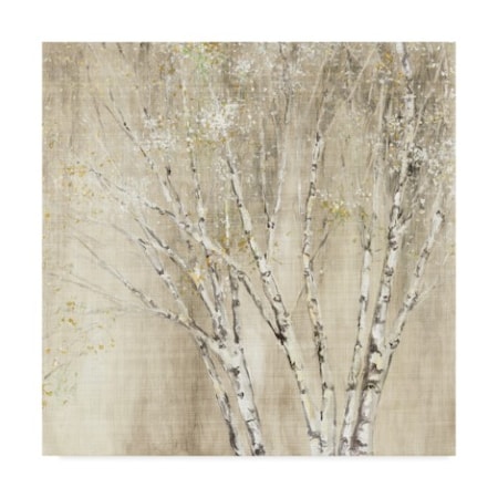 Julia Purinton 'Blue Birch Neutral' Canvas Art,14x14